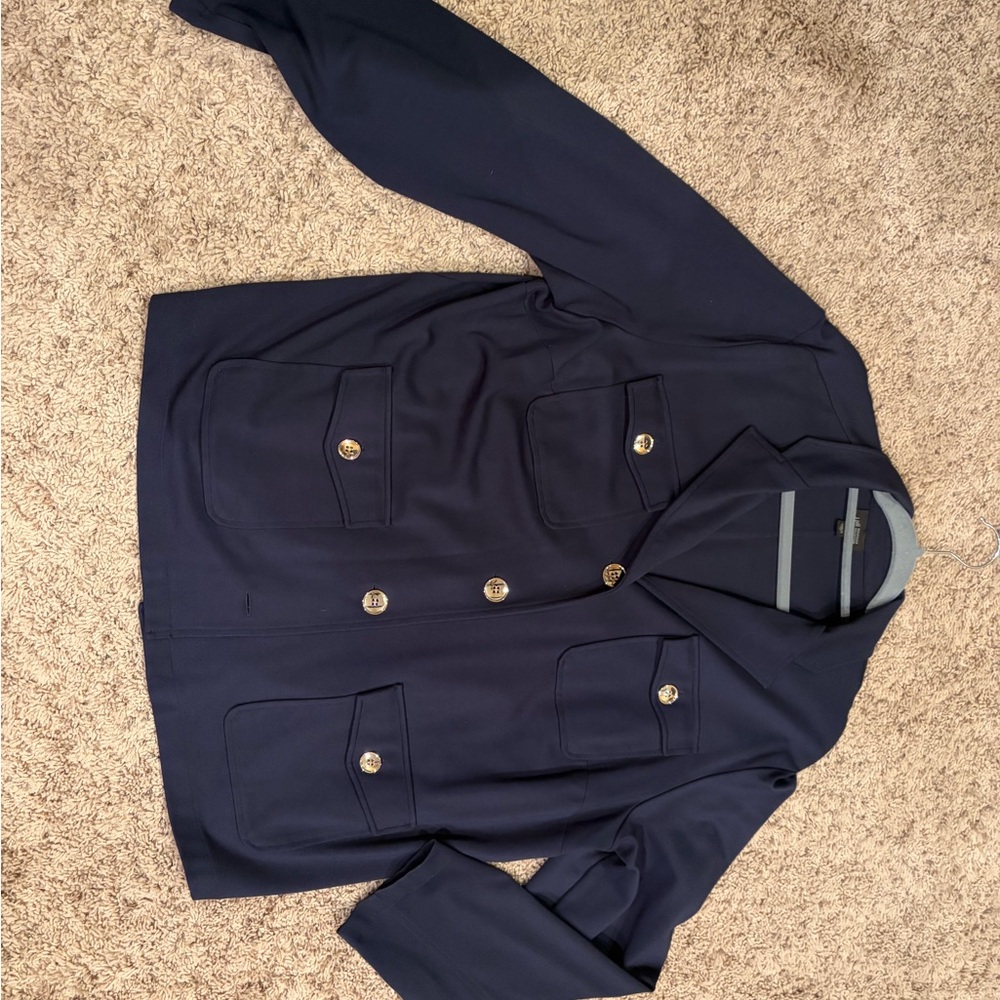 J. Jill Navy and Gray Jacket